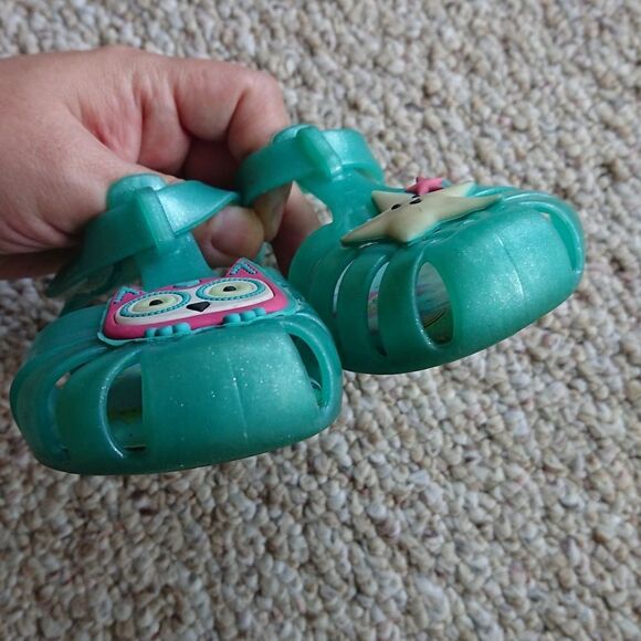 Zaxy Glow in the Dark Soft Jelly Owl & Star Sandal - Picture 5 of 9